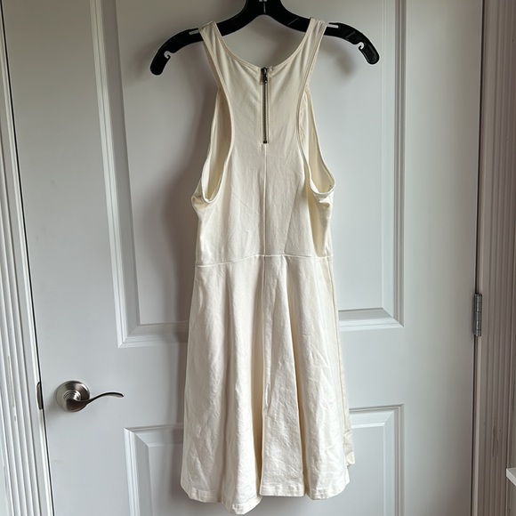 EXPRESS Ivory Skater Dress Size M - Picture 5 of 7